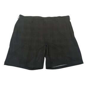 REEBOK GOLF Men's Black Plaid Shorts - Stylish and Comfortable Size 52 Shorts